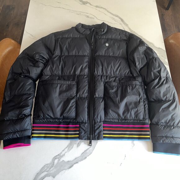 G/Fore $295 Women Black Puffer Jacket Coat SIZE XL Cosmopolitan Las Vegas Logo - Picture 1 of 15